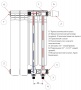 Rifar Alum Ventil 350 - 9 секций Алюминиевый радиатор нижнее правое подключение