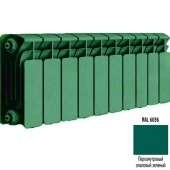 Биметаллический радиатор Rifar Base 200 - 10 секций зеленый опалово 