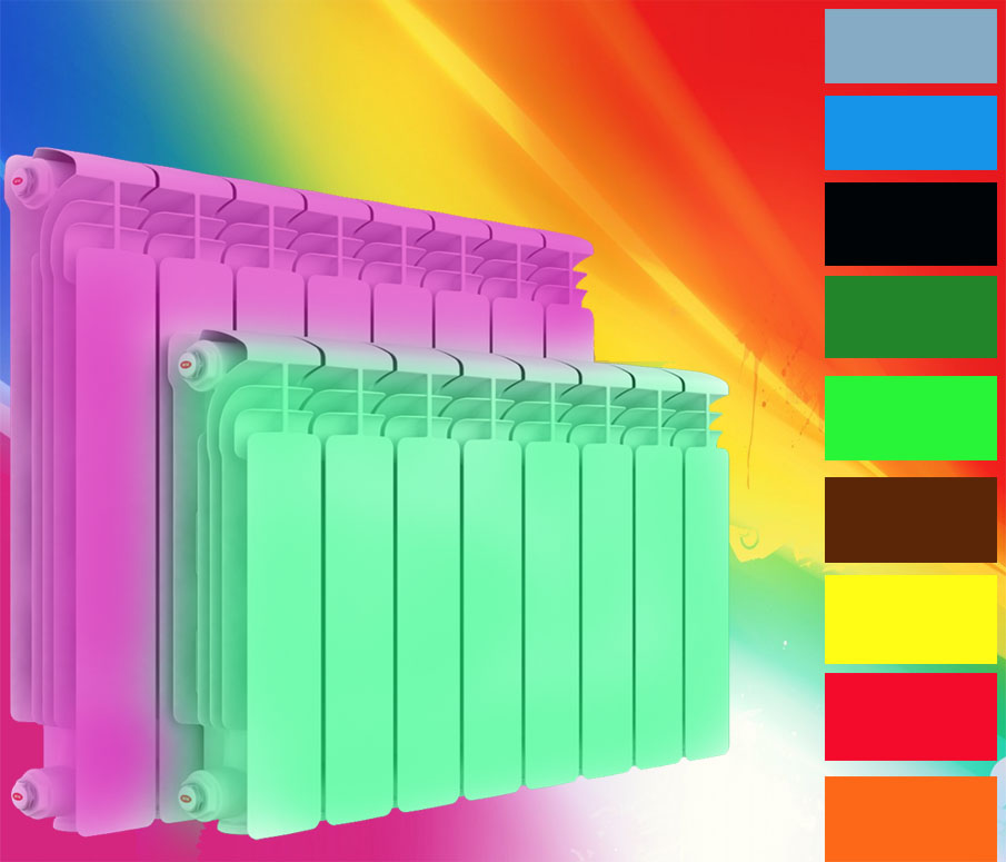 Цветные радиаторы Rifar Alum