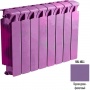 Биметаллический радиатор Rifar Monolit 500 - 6 секции фиолетовый