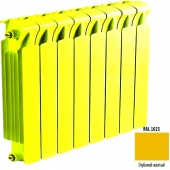 Биметаллический радиатор Rifar Monolit 500 - 9 секции желтый