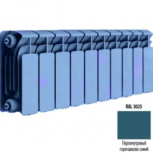 Биметаллический радиатор Rifar Base 200 - 4 секции синий