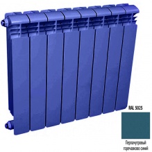 Алюминиевый цветной радиатор Rifar Alum 350 6 секции синий