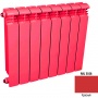 Алюминиевый цветной радиатор Rifar Alum 500 4 секции красный
