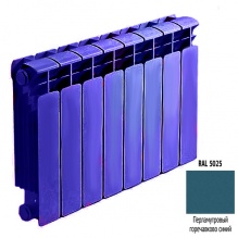 Биметаллический радиатор Rifar Base 500 - 6 секции синий