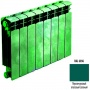 Биметаллический радиатор Rifar Base 350 - 14 секции опалово зеленый