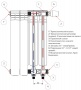 Rifar Alp Ventil 500 -13 секции Биметаллический радиатор нижнее правое подключение