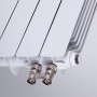 Rifar Alp Ventil 500 - 4 секции Биметаллический радиатор нижнее правое подключение