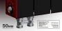 Rifar SUPReMO Ventil 350 -10 секции Биметаллический радиатор нижнее левое подключение