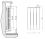 Rifar SUPReMO 350 - 4 секции Биметаллический радиатор 