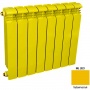Алюминиевый цветной радиатор Rifar Alum 500 8 секции желтый