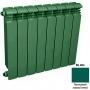 Алюминиевый цветной радиатор Rifar Alum 500 10 секции зеленый опалово