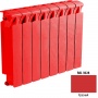 Биметаллический радиатор Rifar Monolit 500 - 9 секции красный