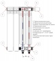 Rifar Alum Ventil 350 - 21 секция Алюминиевый радиатор нижнее левое подключение