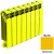 Биметаллический радиатор Rifar Base 350 - 4 секции желтый 