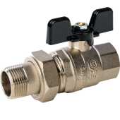 Шаровый кран Stout 1/2" с американкой ВР/НР
